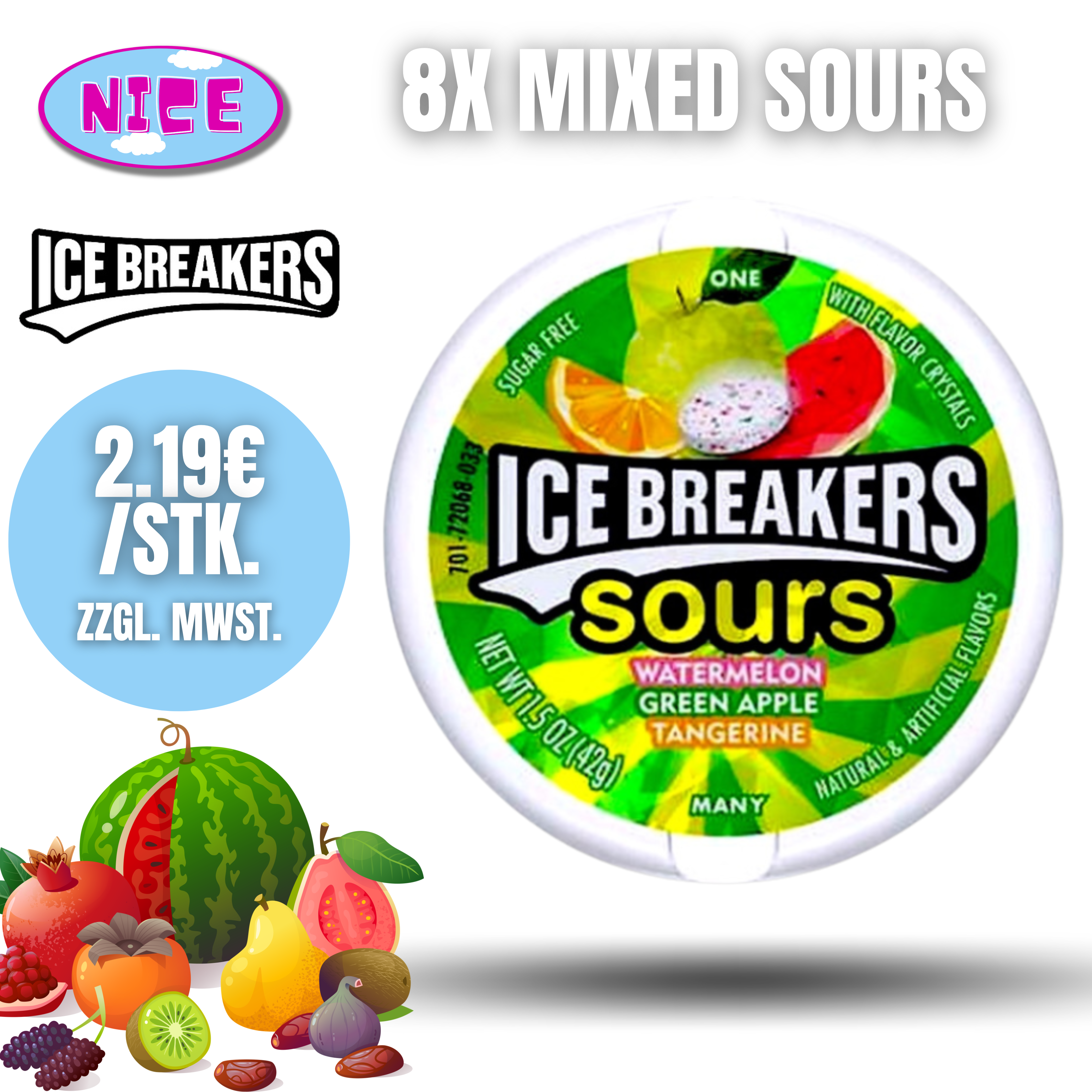 Ice Breakers 8er Tray